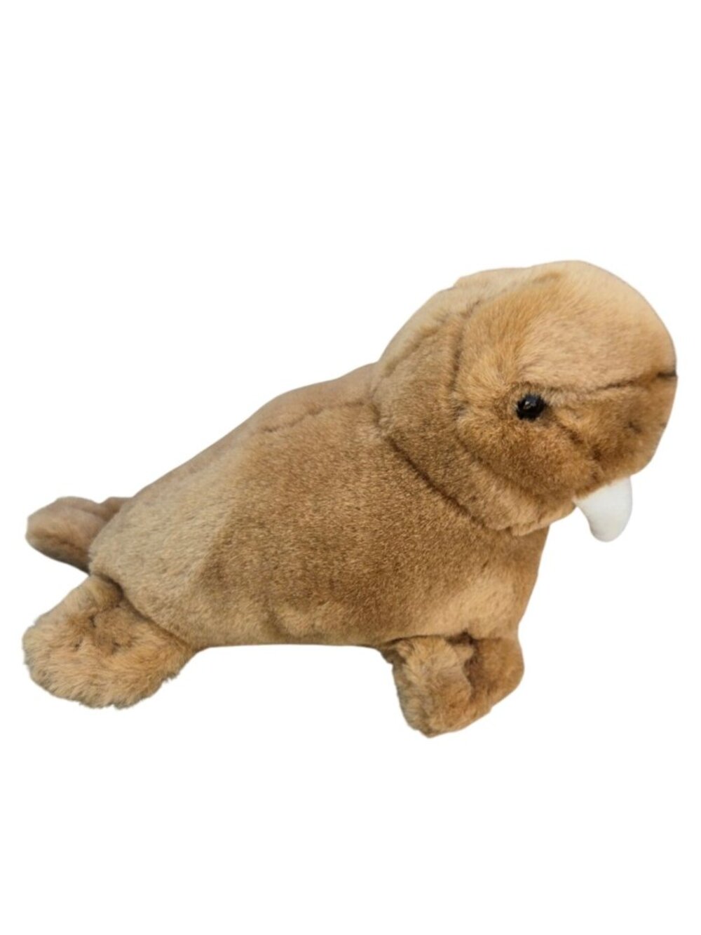 Walrus Plush Toy Brown Soft Stuffed Animal Vintage AS IS 8 Inch